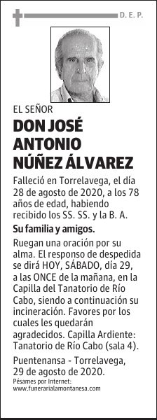 DON JOSÉ ANTONIO NÚÑEZ ÁLVAREZ