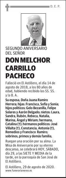 DON MELCHOR CARRILLO PACHECO