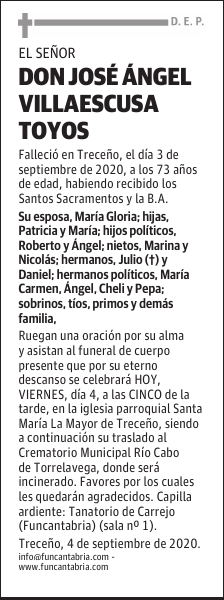 DON JOSÉ ÁNGEL VILLAESCUSA TOYOS