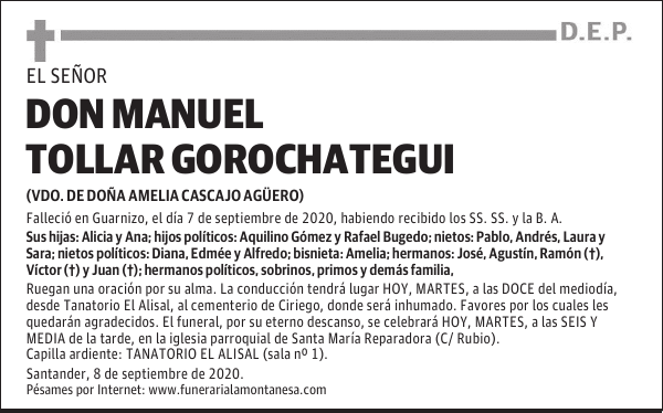 DON MANUEL TOLLAR GOROCHATEGUI
