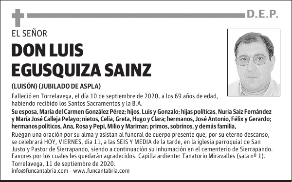DON LUIS EGUSQUIZA SAINZ