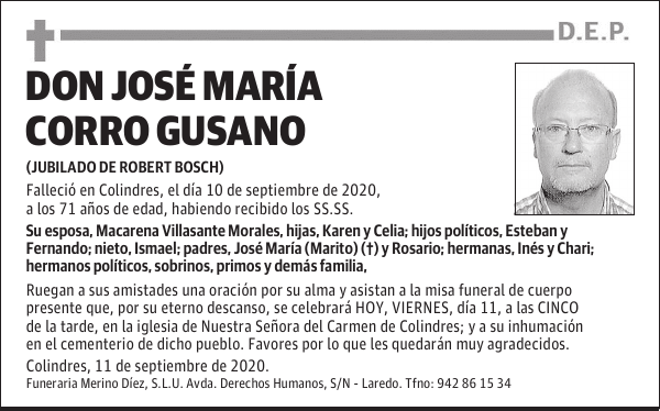 DON JOSÉ MARÍA CORRO GUSANO