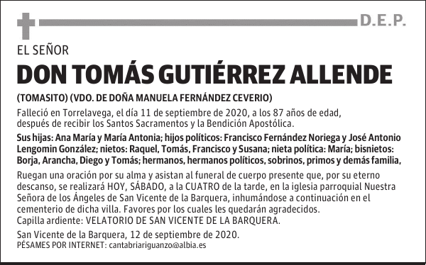 DON TOMÁS GUTIÉRREZ ALLENDE