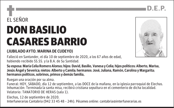 DON BASILIO CASARES BARRIO