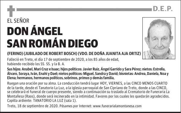 DON ÁNGEL SAN ROMÁN DIEGO