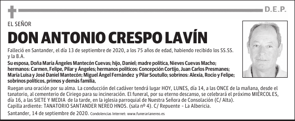 DON ANTONIO CRESPO LAVÍN