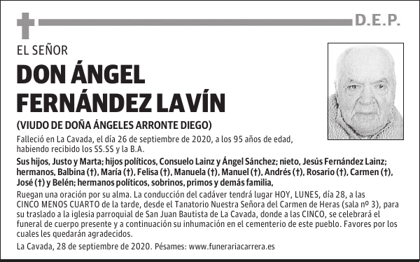 DON ÁNGEL FERNÁNDEZ LAVÍN