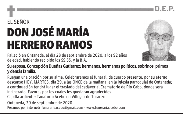 DON JOSÉ MARÍA HERRERO RAMOS