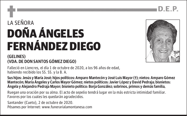 DOÑA ÁNGELES FERNÁNDEZ DIEGO