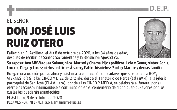 DON JOSÉ LUIS RUIZ OTERO