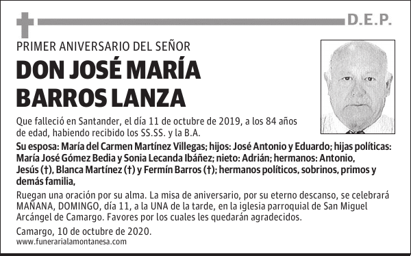 DON JOSÉ MARÍA BARROS LANZA