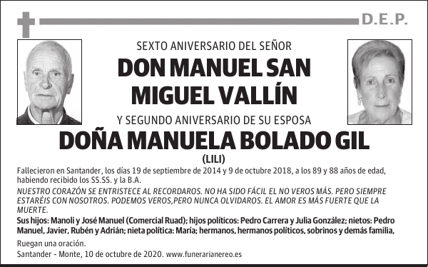 DON MANUEL SAN MIGUEL VALLÍN