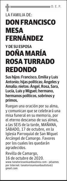 DON FRANCISCO MESA FERNÁNDEZ