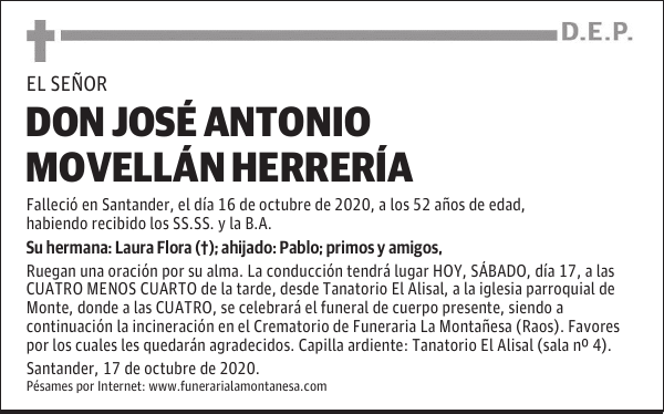DON JOSÉ ANTONIO MOVELLÁN HERRERÍA