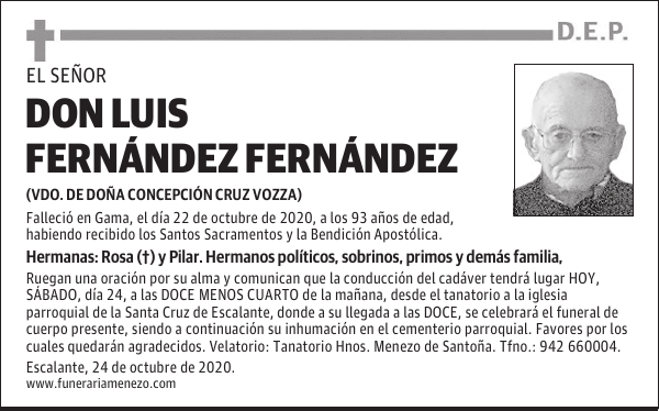 DON LUIS FERNÁNDEZ FERNÁNDEZ