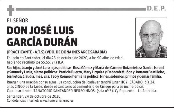 DON JOSÉ LUIS GARCÍA DURÁN