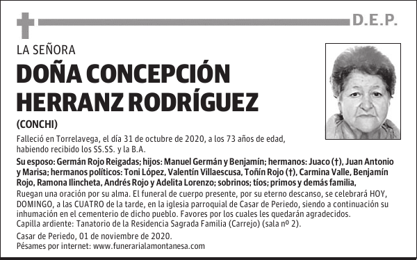 DOÑA CONCEPCIÓN HERRANZ RODRÍGUEZ
