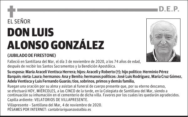 DON LUIS ALONSO GONZÁLEZ