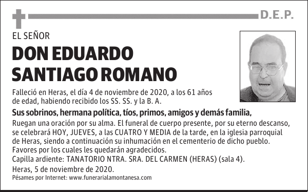 DON EDUARDO SANTIAGO ROMANO