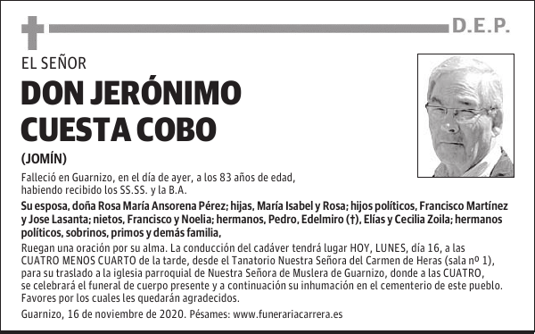 DON JERÓNIMO CUESTA COBO