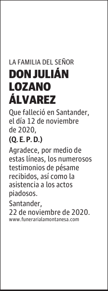 DON JULIÁN LOZANO ÁLVAREZ
