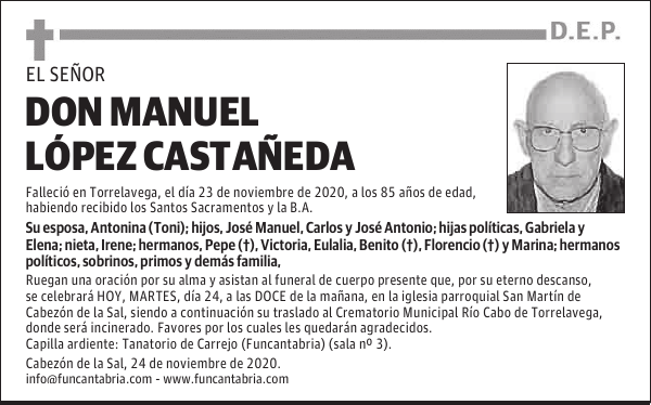 DON MANUEL LÓPEZ CASTAÑEDA