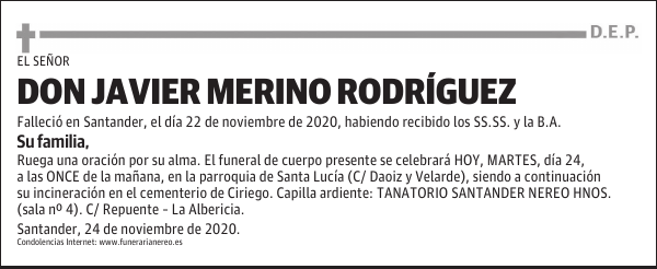 DON JAVIER MERINO RODRÍGUEZ