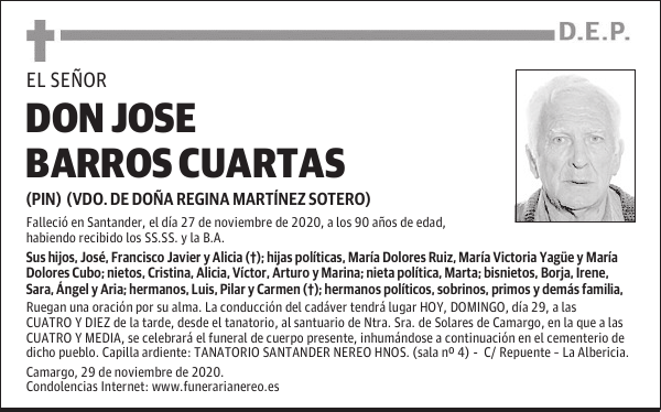 DON JOSE BARROS CUARTAS