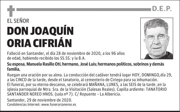 DON JOAQUÍN ORIA CIFRIÁN