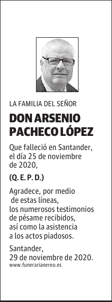 DON ARSENIO PACHECO LÓPEZ