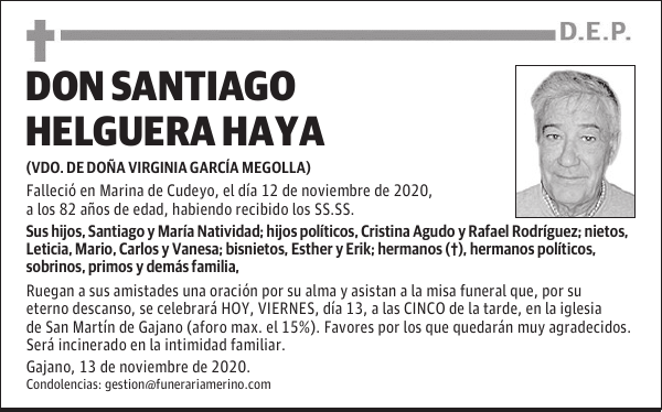 DON SANTIAGO HELGUERA HAYA