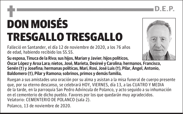 DON MOISÉS TRESGALLO TRESGALLO