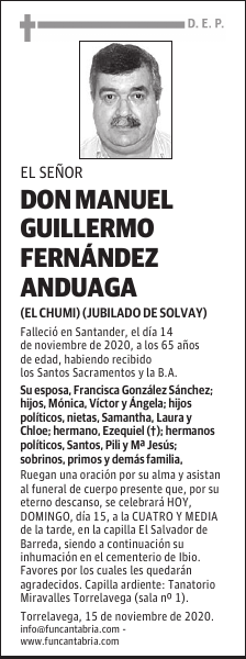 DON MANUEL GUILLERMO FERNÁNDEZ ANDUAGA