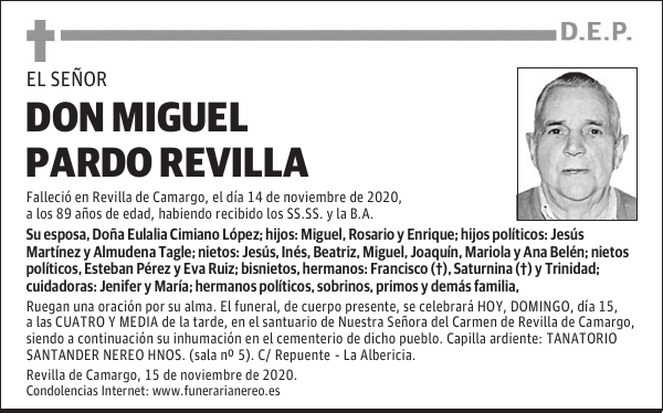 DON MIGUEL PARDO REVILLA