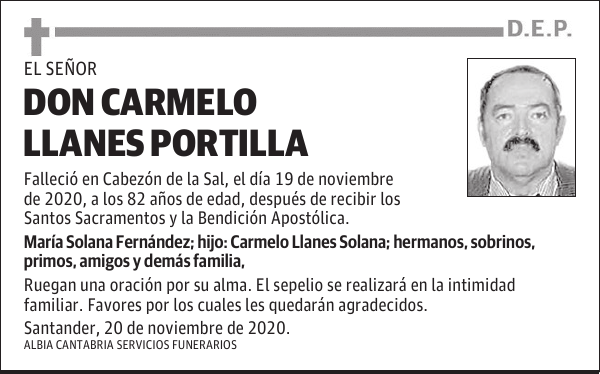 DON CARMELO LLANES PORTILLA