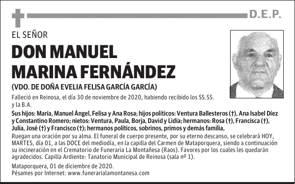 DON MANUEL MARINA FERNÁNDEZ