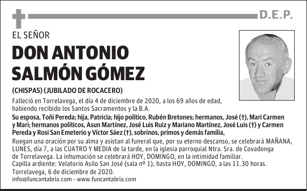 DON ANTONIO SALMÓN GÓMEZ
