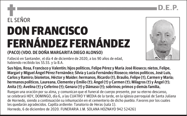 DON FRANCISCO FERNÁNDEZ FERNÁNDEZ