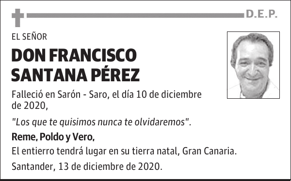 DON FRANCISCO SANTANA PÉREZ