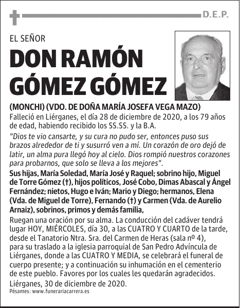 DON RAMÓN GÓMEZ GÓMEZ