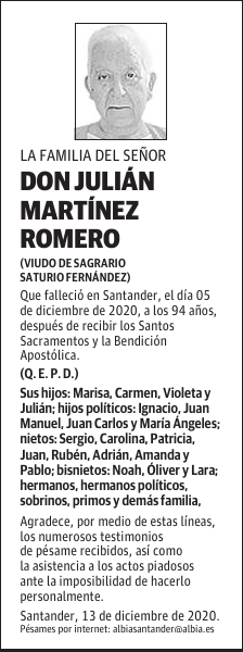DON JULIÁN MARTÍNEZ ROMERO