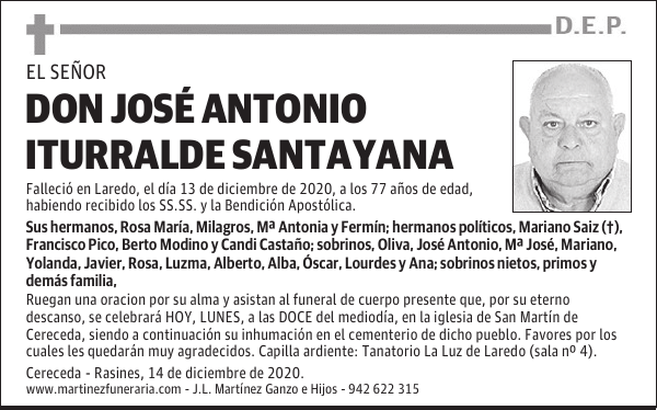 DON JOSÉ ANTONIO ITURRALDE SANTAYANA