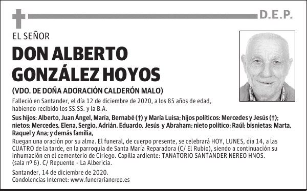 DON ALBERTO GONZÁLEZ HOYOS