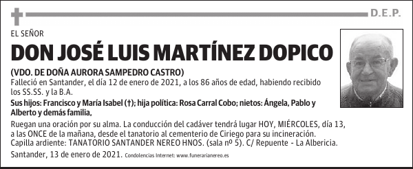 DON JOSÉ LUIS MARTÍNEZ DOPICO