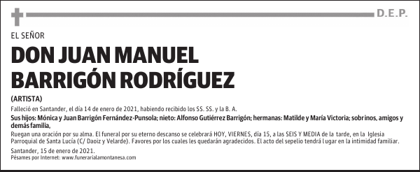 DON JUAN MANUEL BARRIGÓN RODRÍGUEZ
