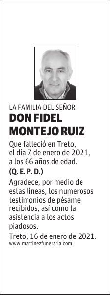 DON FIDEL MONTEJO RUIZ