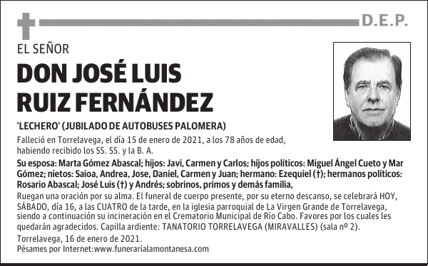DON JOSÉ LUIS RUIZ FERNÁNDEZ