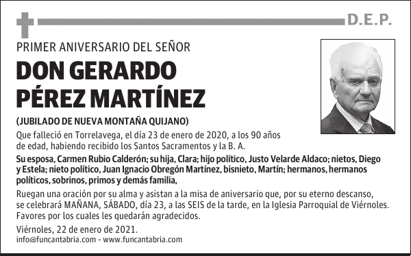 Don Gerardo Pérez Martínez