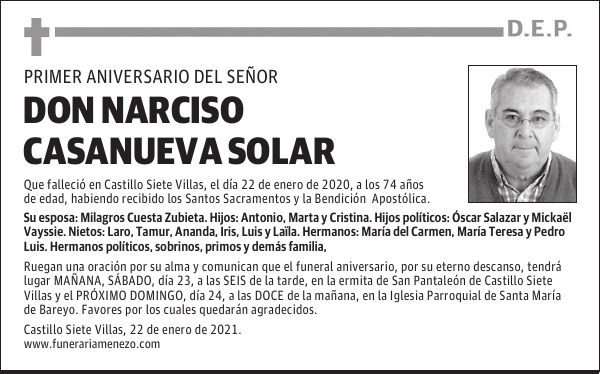 Don Narciso Casanueva Solar