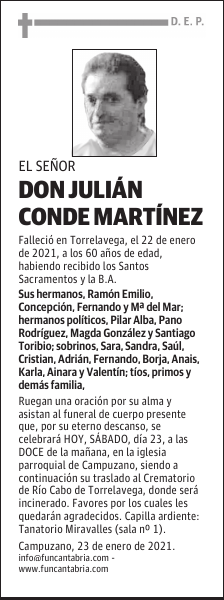 DON JULIÁN CONDE MARTÍNEZ